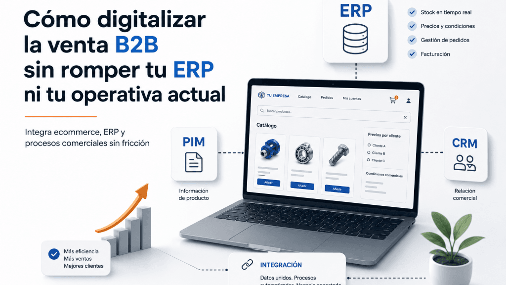 Cómo digitalizar la venta B2B sin romper tu ERP ni tu operativa