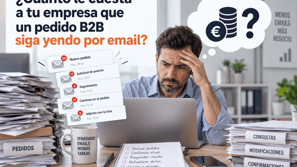 ¿Cuánto cuesta que un pedido B2B siga yendo por email?